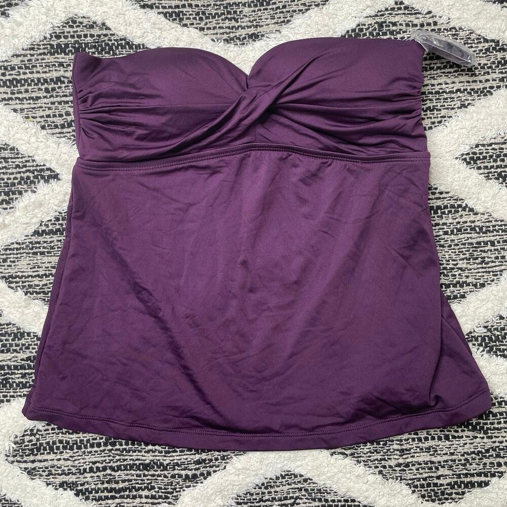 NWT Target Mossimo Plum Purple Tankini Top size xsmall